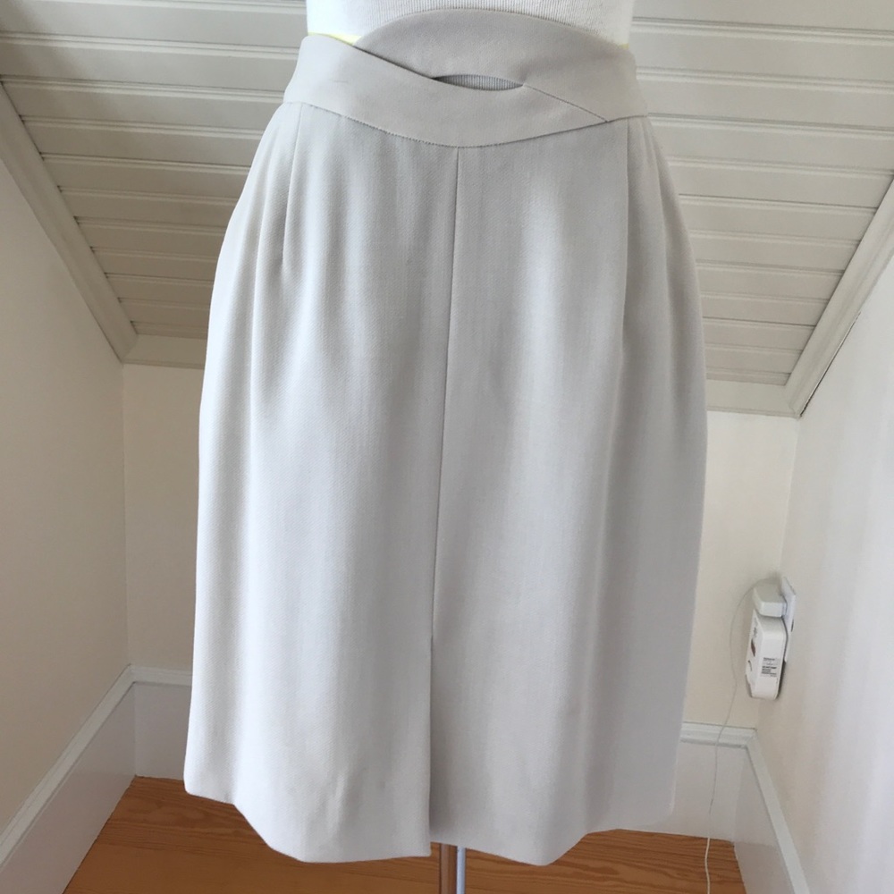 Giorgio Armani wool skirt with waist detail